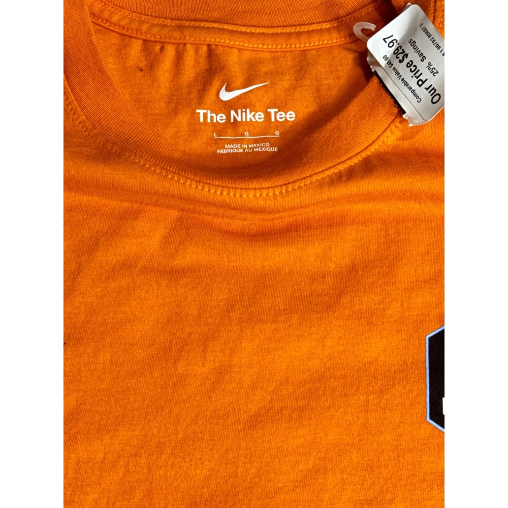 Houston Dash Shirt Mens medium Orange Short Sleeve Nike Graphic Tee Soccer #7 - Picture 4 of 6